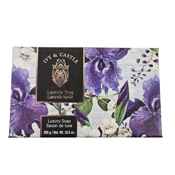 Ivy & Castle Luxury Soap 10.5 oz Lavender Extract Shea Butter New Sealed - Picture 1 of 10